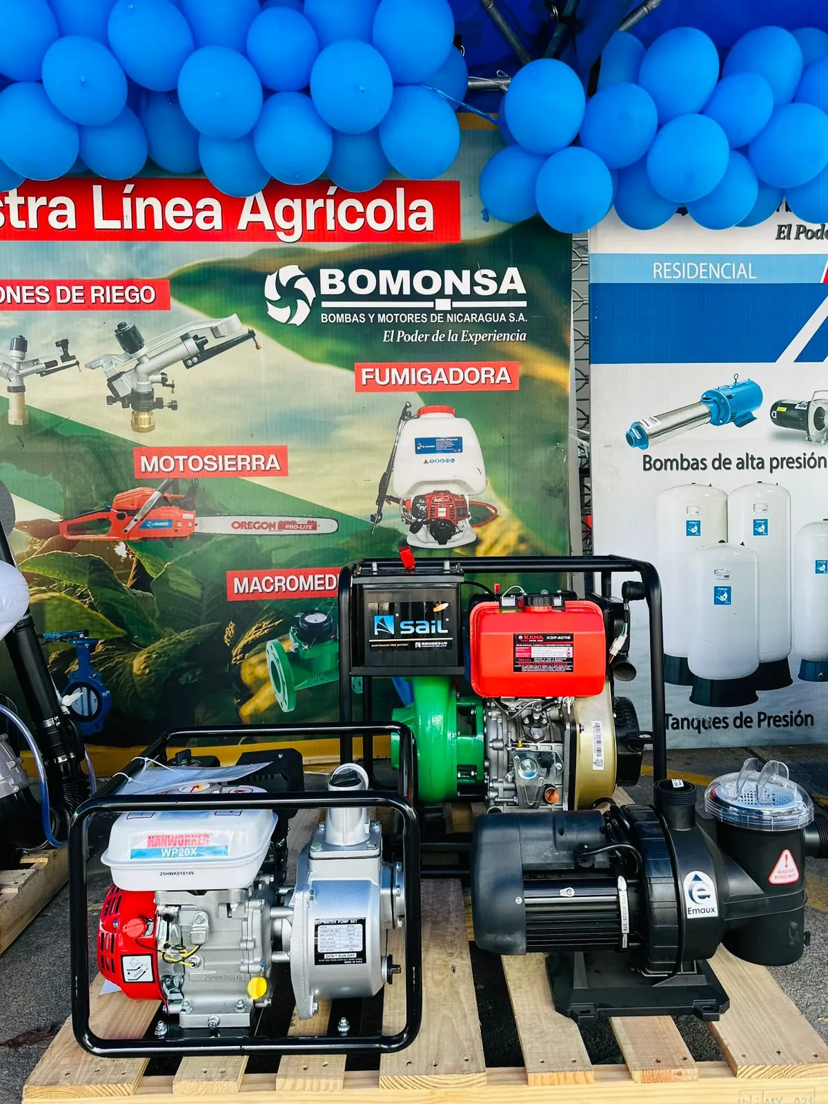Stand de la línea agrícola de BOMONSA en la Expoferia