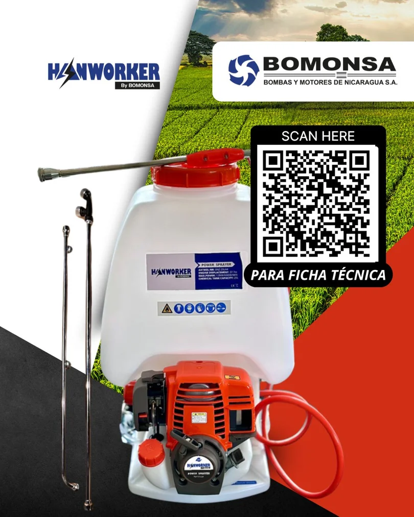 Presentación de Fumigadora con Motor Hanworker de Hanworker
